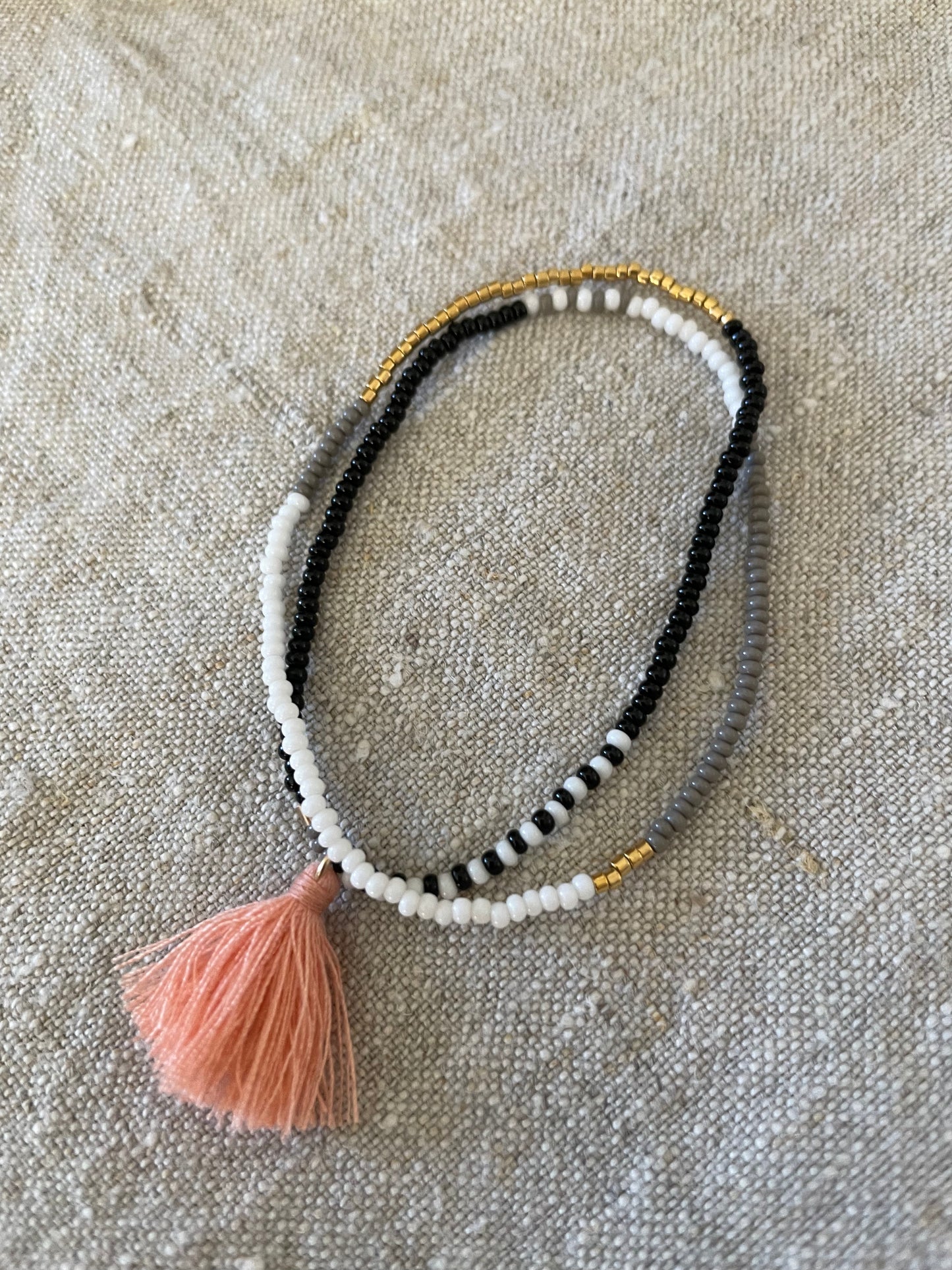 Elastic double bracelet multicolor