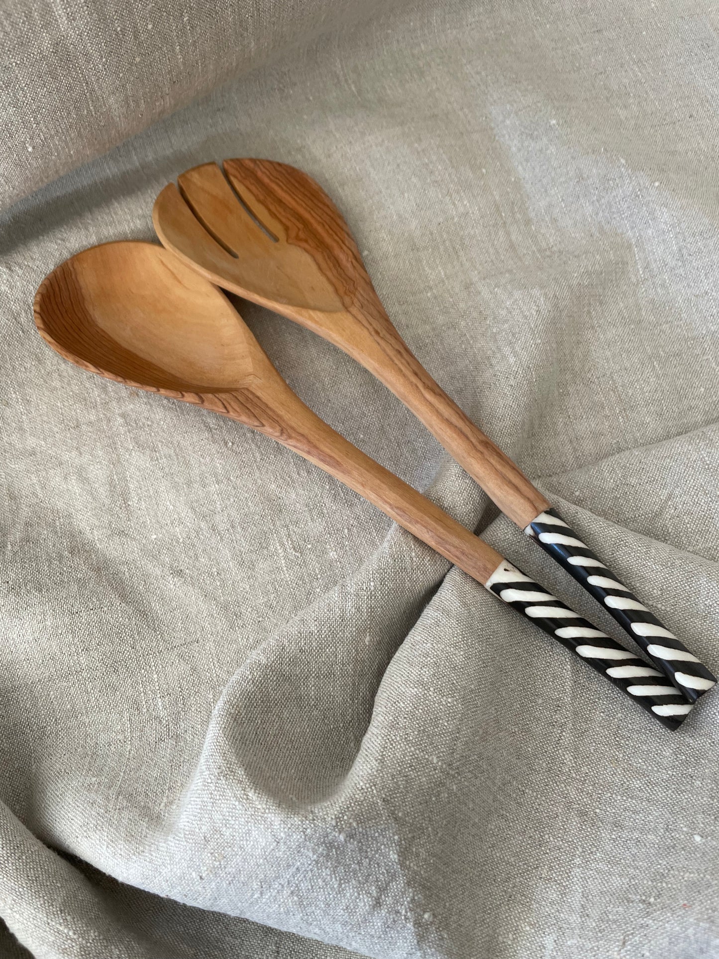 Wooden spoons with print