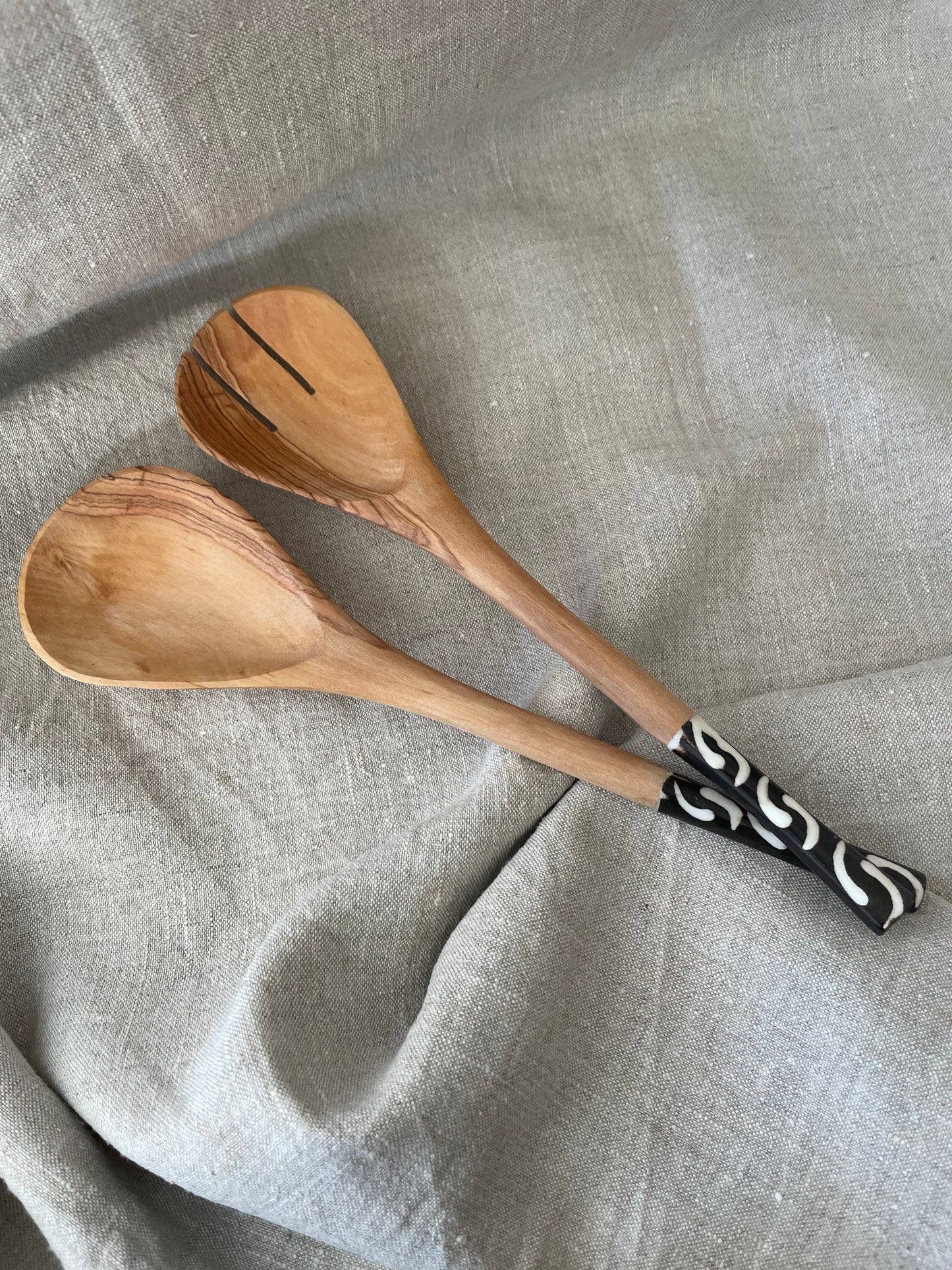 Wooden spoons with print