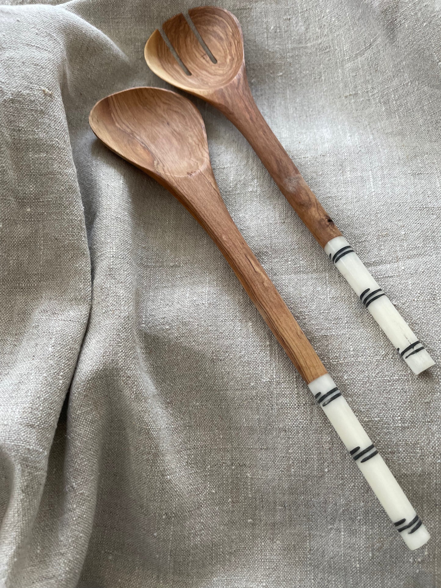 Wooden spoons with print