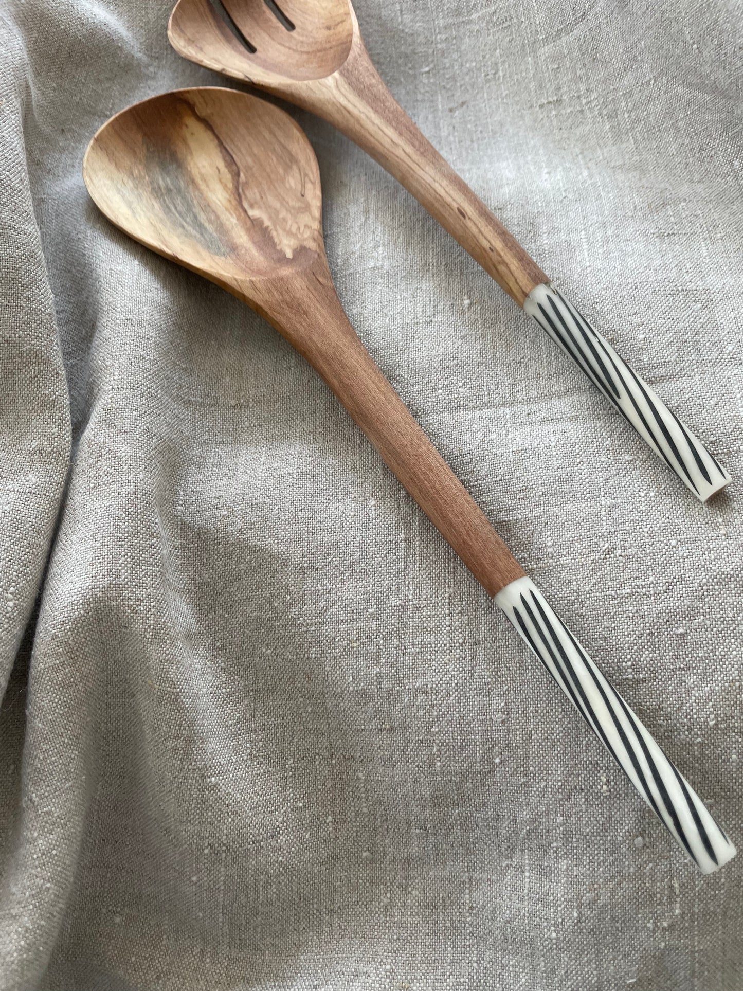 Wooden spoons with print