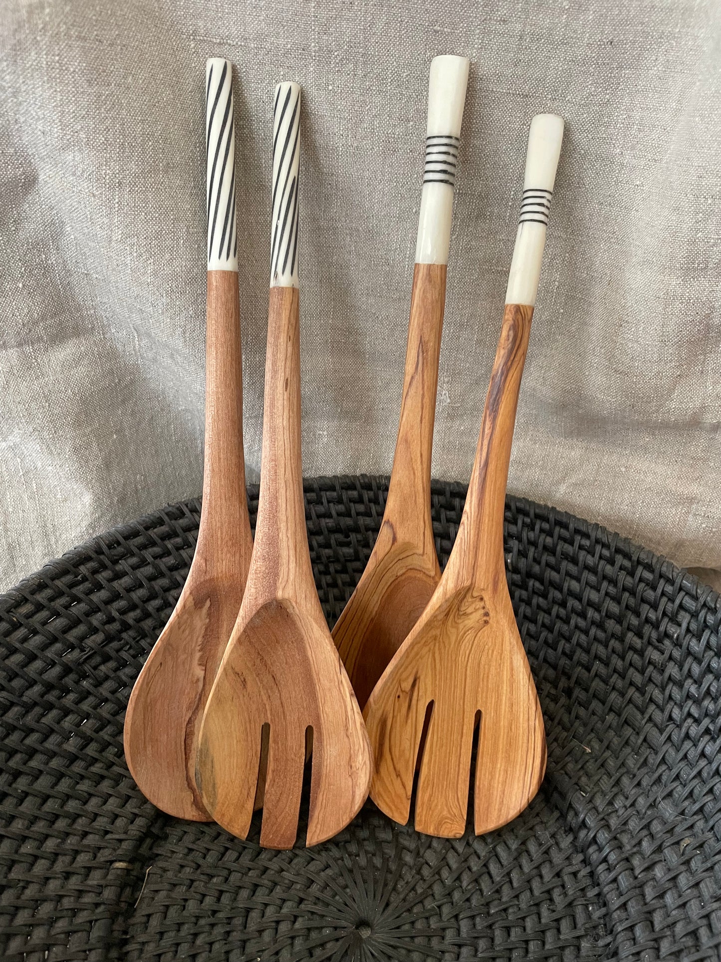 Wooden spoons with print