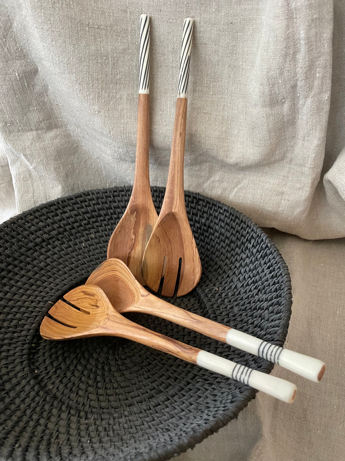 Wooden spoons with print