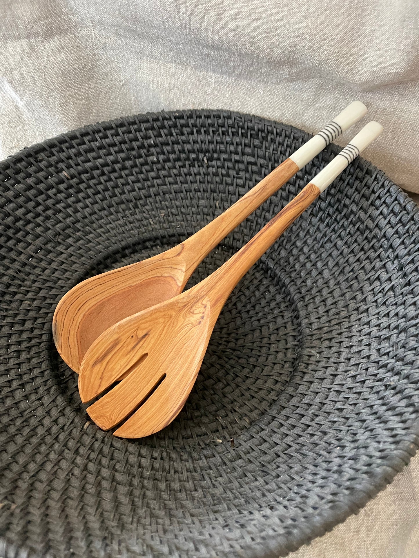 Wooden spoons with print