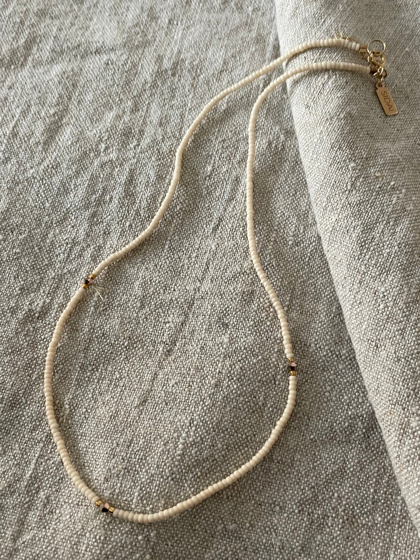 Endito crystal collier ecru