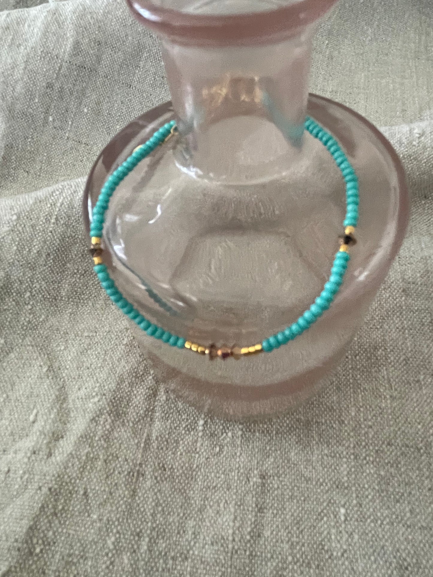 Endito crystal bracelet turquoise