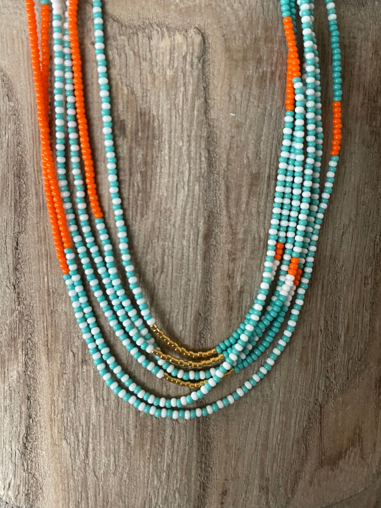 Triple Endito necklace turquoise