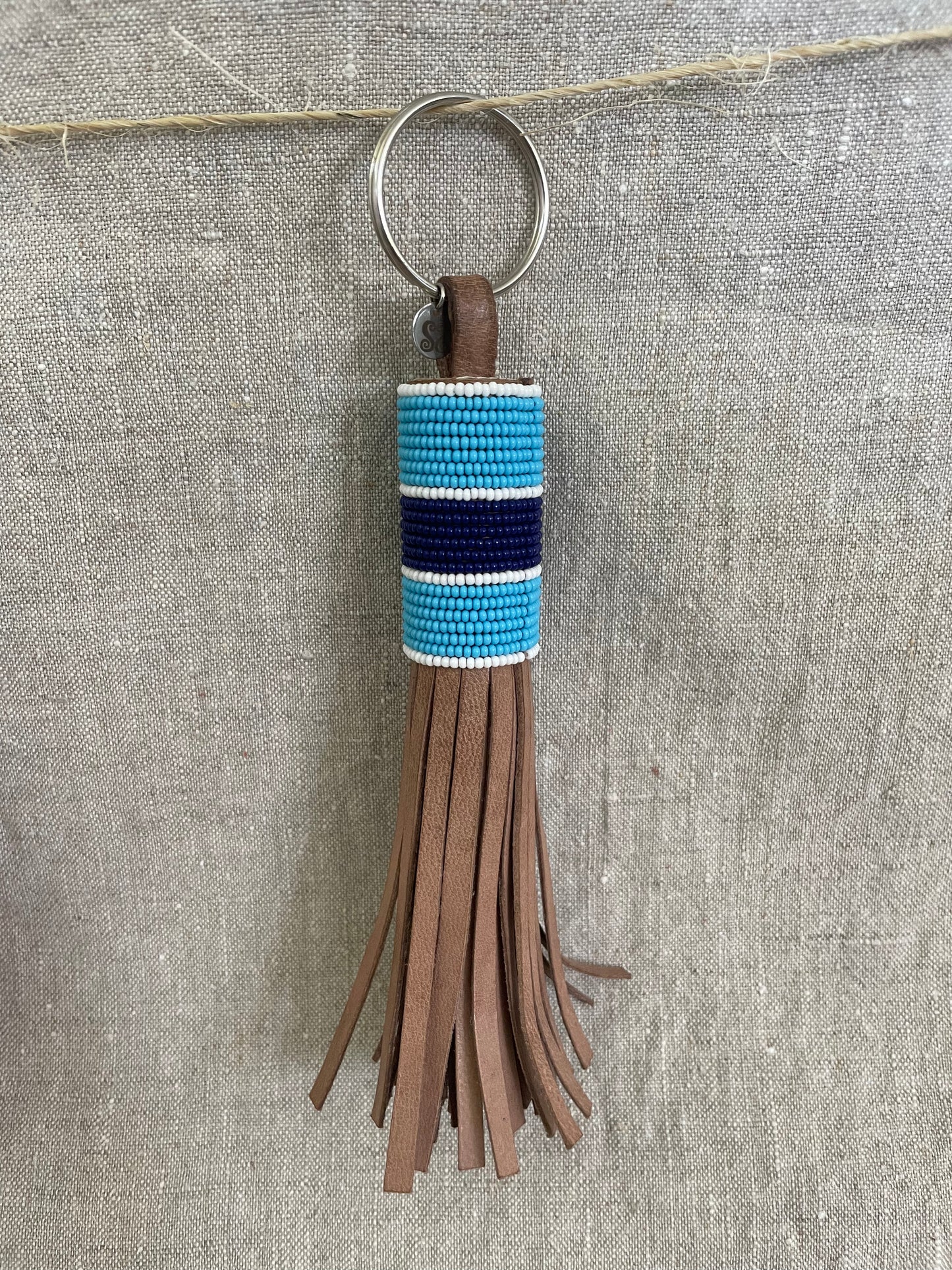 Leather keychain Ngorongoro